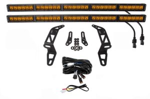 Jeep Wrangler LED Light Bar Kit - Front - Diode Dynamics - SS30 Stage Series 30 - Amber - `18-`24